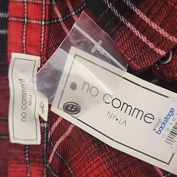 no comment Plaid cropped flannel - Picture 9 of 11